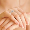 The Azzurra Solitaire Ring