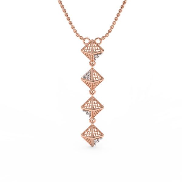 Prism Long Jaali Pendant 